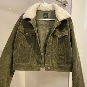 Corduroy green jacket